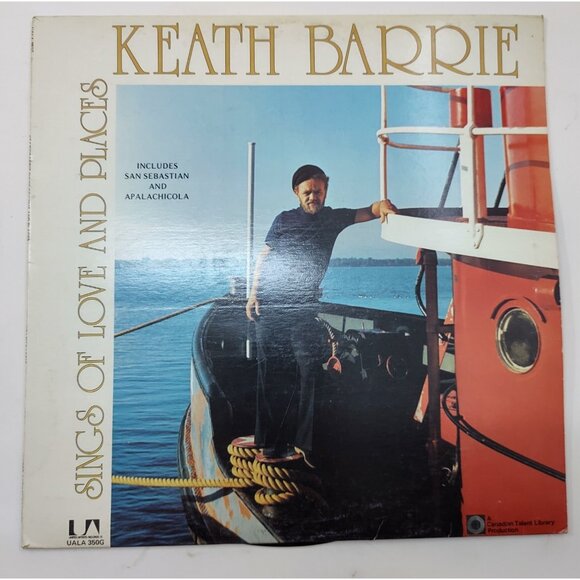 Keath Barrie – Sings of Love & Places (1974) Vinyl LP UA Folk UALA-350G - Picture 1 of 10